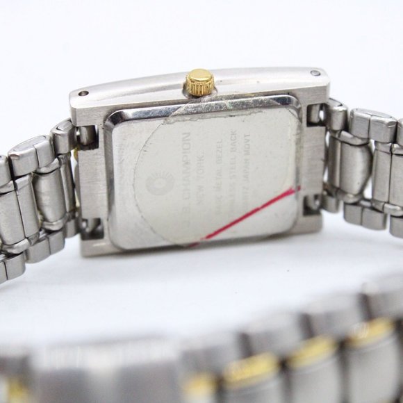 J.B Champion Watch Womens Silver Tone Stainless Steel Quartz Swiss Movement - Picture 8 of 8